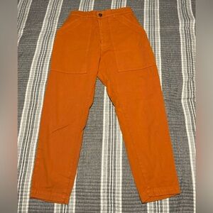Bid bud press burnt orange pencil pants size small